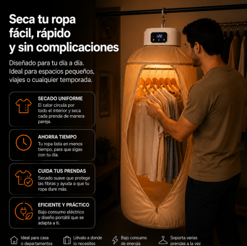 SECADOR DE ROPA PORTATIL